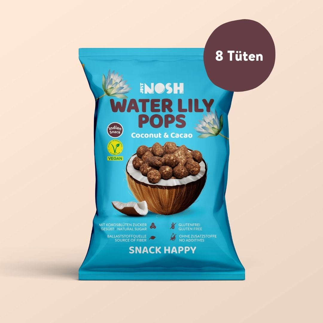 Water Lily Pops Coconut & Cacao box of 8