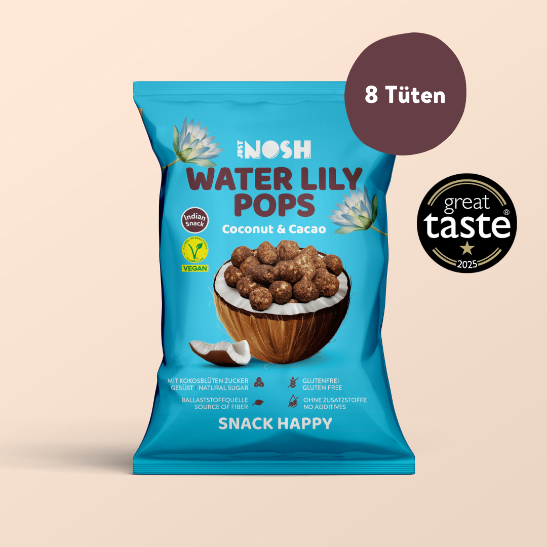 Water Lily Pops Coconut & Cacao box of 8
